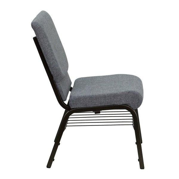 Fabric Church Chair, Gray