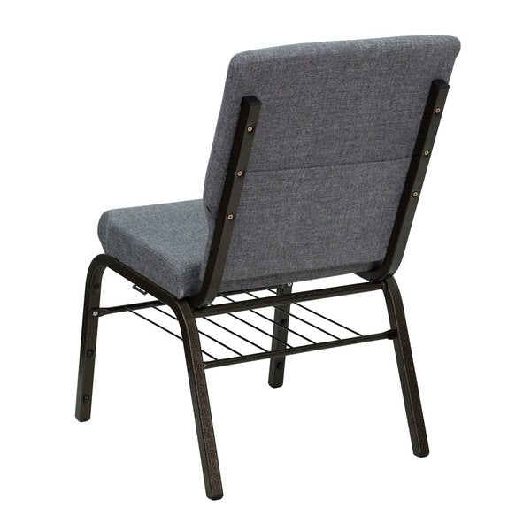 Fabric Church Chair, Gray