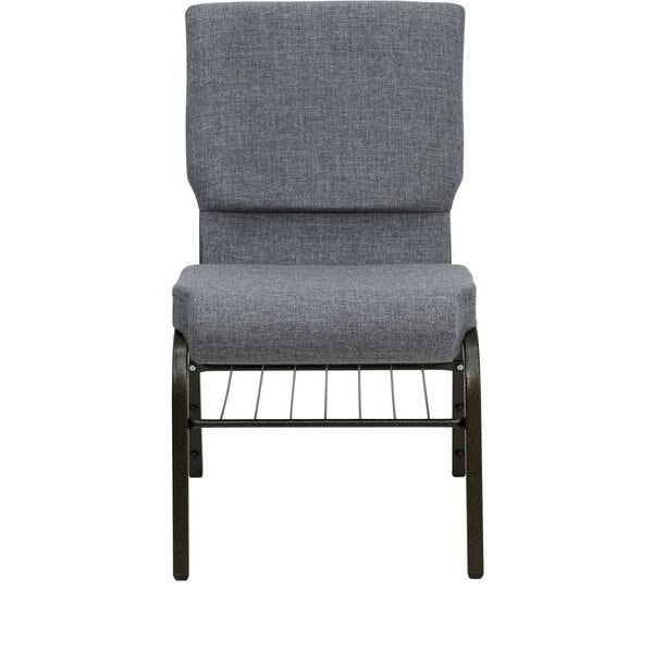 Fabric Church Chair, Gray