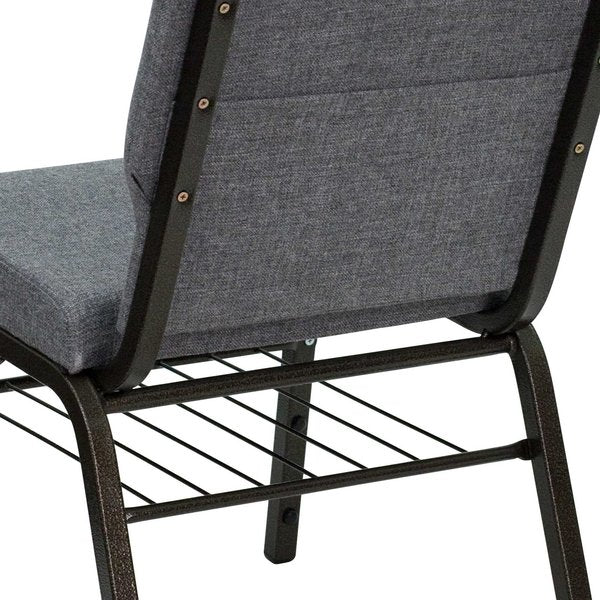 Fabric Church Chair, Gray
