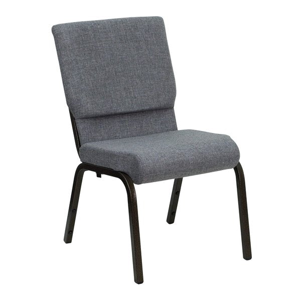 Fabric Church Chair, Gray