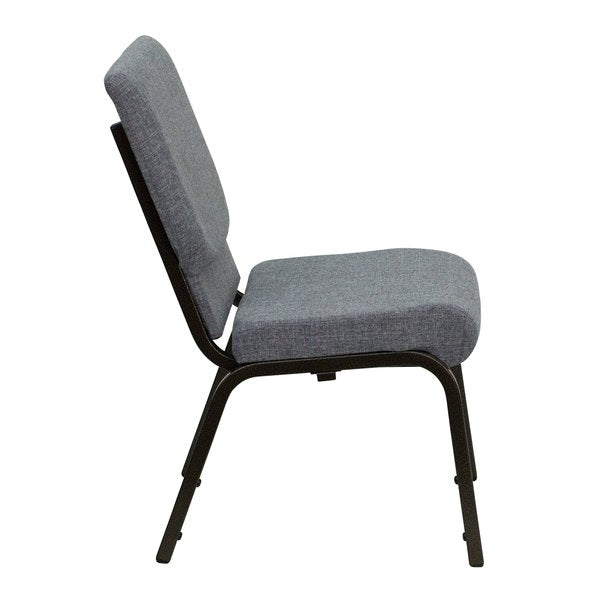 Fabric Church Chair, Gray