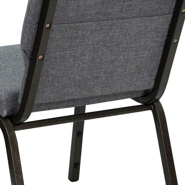 Fabric Church Chair, Gray