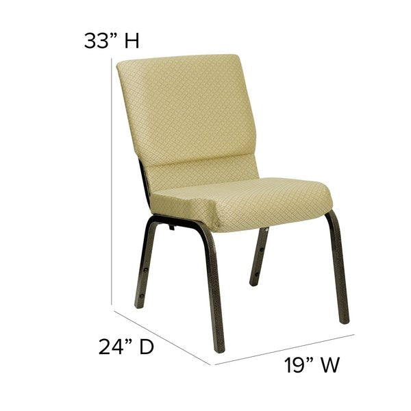 Fabric Church Chair, Beige