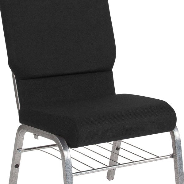 Fabric Church Chair, Black