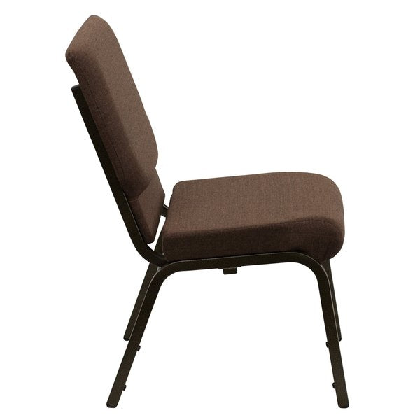 Fabric Church Chair, Brown