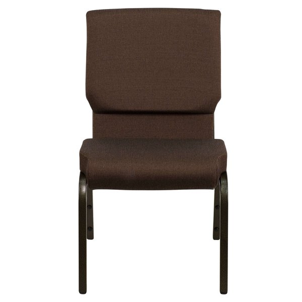 Fabric Church Chair, Brown