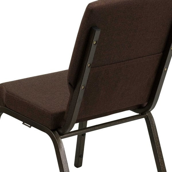 Fabric Church Chair, Brown