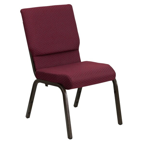Fabric Church Chair, Burgundy