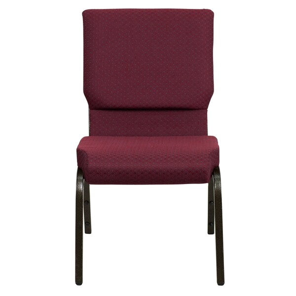 Fabric Church Chair, Burgundy