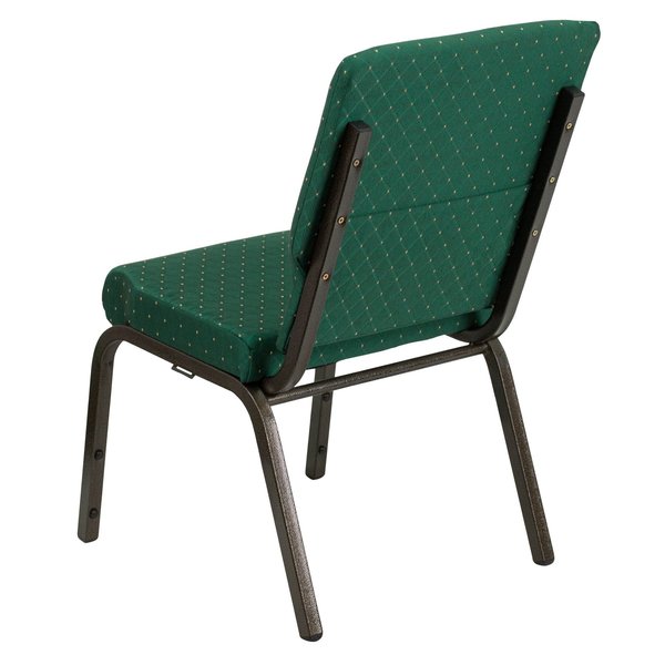 Fabric Church Chair, Green