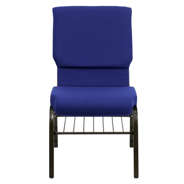 Fabric Church Chair, Blue