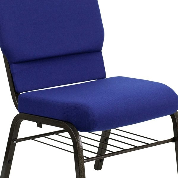 Fabric Church Chair, Blue