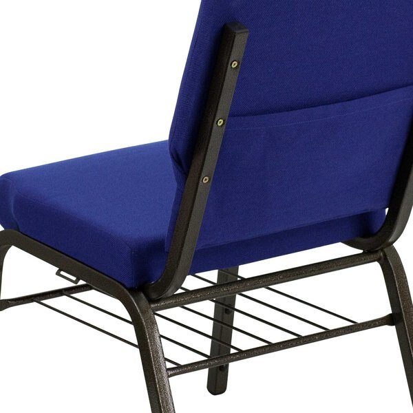 Fabric Church Chair, Blue