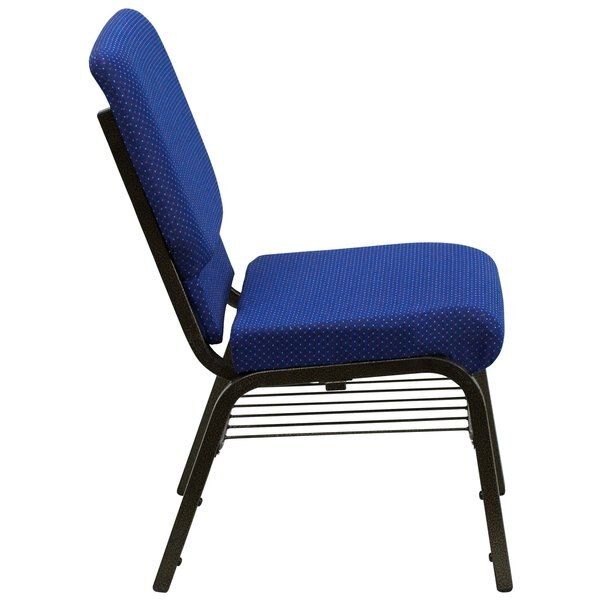 Fabric Church Chair, Blue