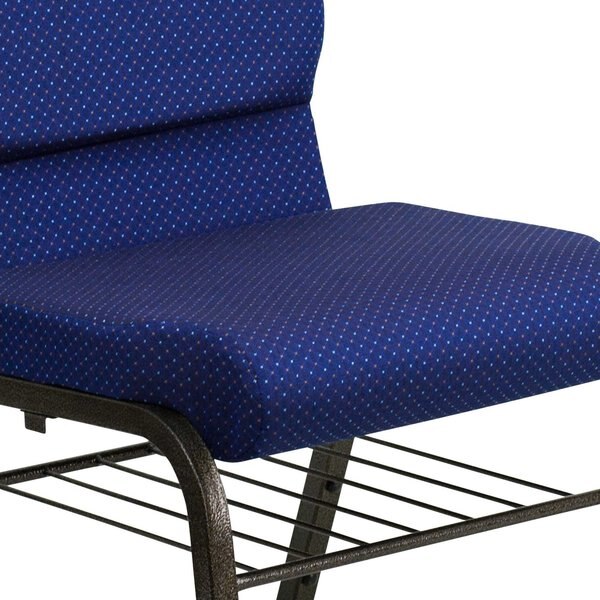 Fabric Church Chair, Blue