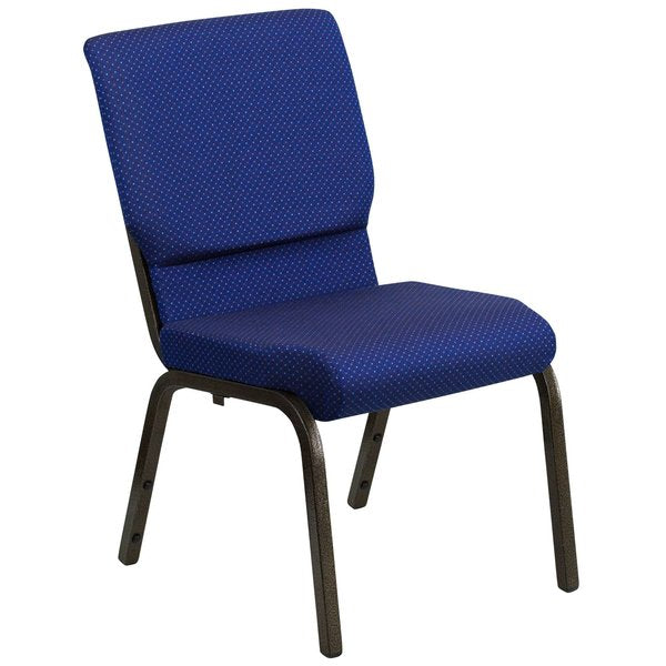 Fabric Church Chair, Blue