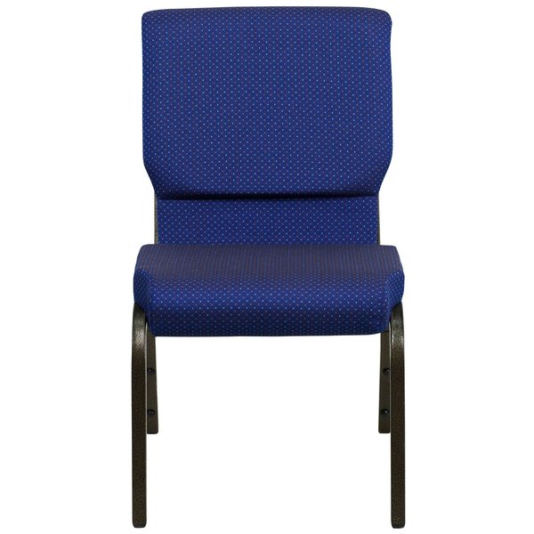 Fabric Church Chair, Blue