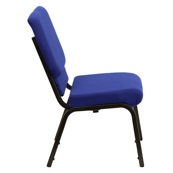 Fabric Church Chair, Blue