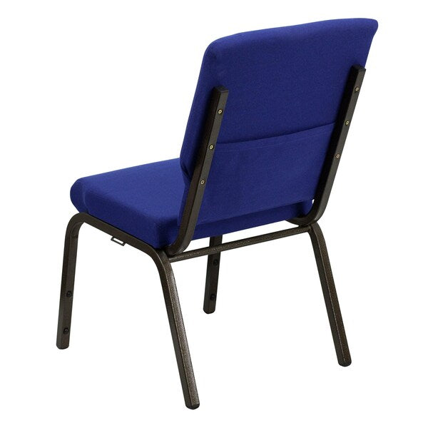 Fabric Church Chair, Blue