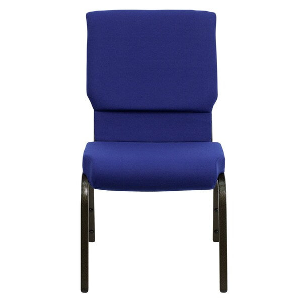 Fabric Church Chair, Blue