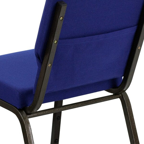 Fabric Church Chair, Blue