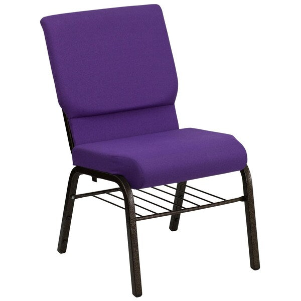 Fabric Church Chair, Purple