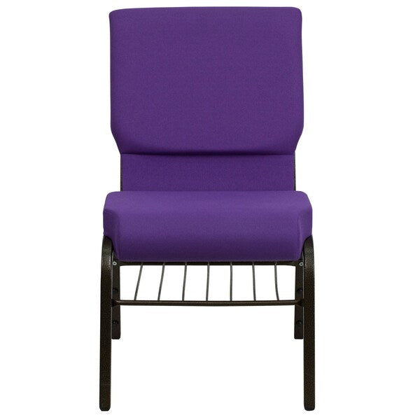Fabric Church Chair, Purple