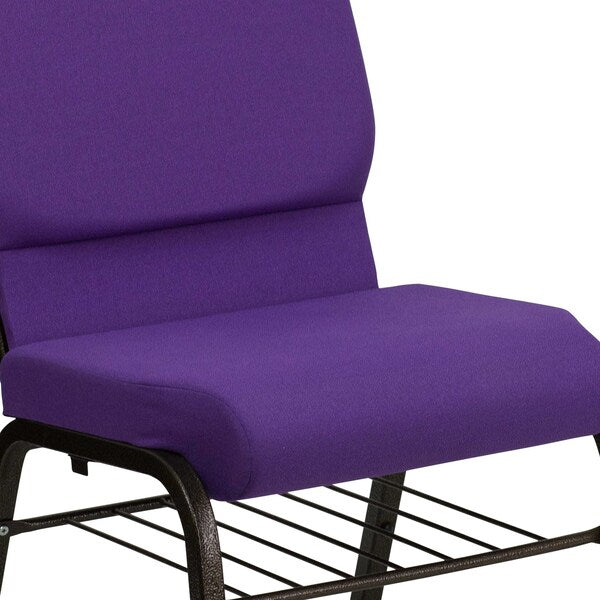 Fabric Church Chair, Purple