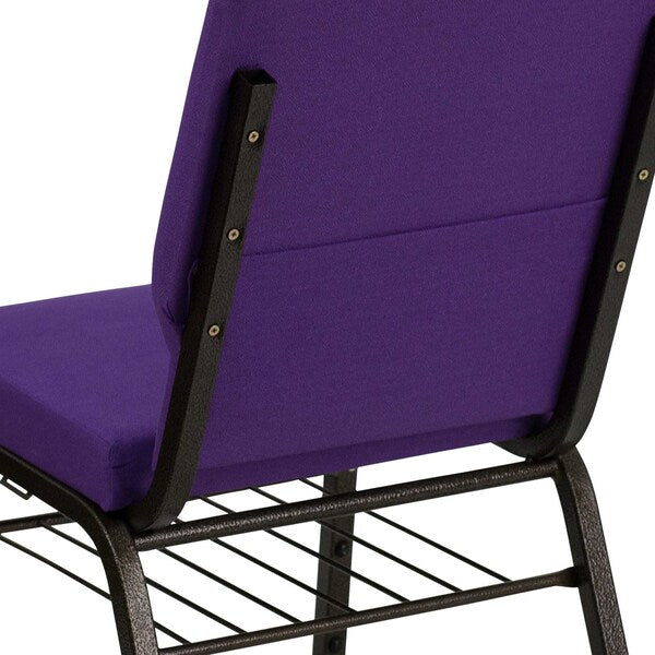 Fabric Church Chair, Purple
