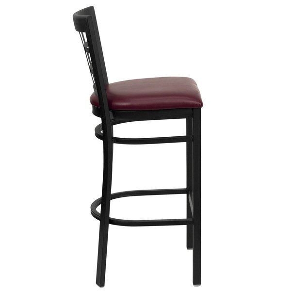 Restaurant Stool, Window Back, Burg Seat