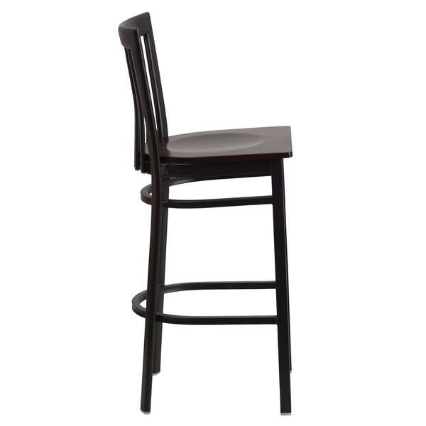Restaurant Stool, School Back, Wal Seat