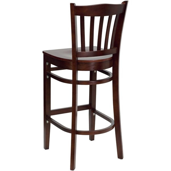 Barstool, School House Back, Mah Wood