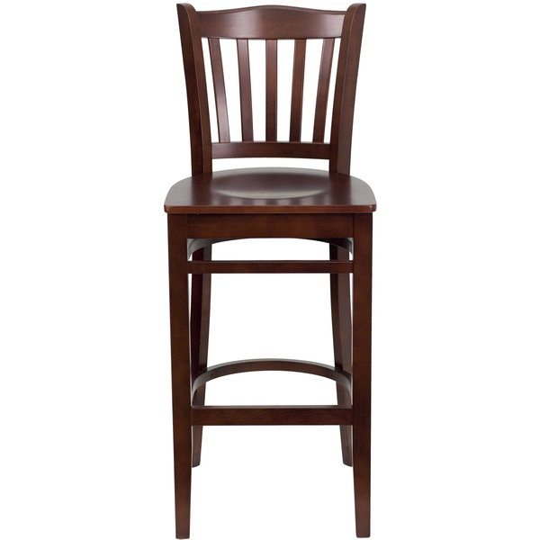 Barstool, School House Back, Mah Wood