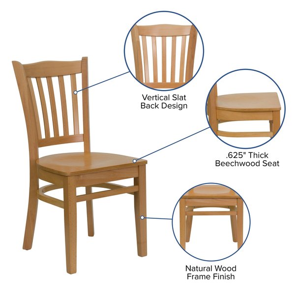 Restaurant Chair, 20-3/4