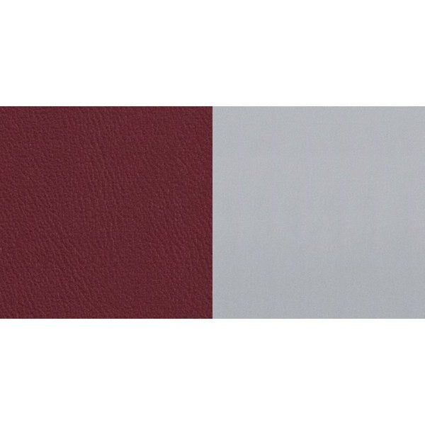 Barstool, Slat Back, Slvr w/Burgundy Seat
