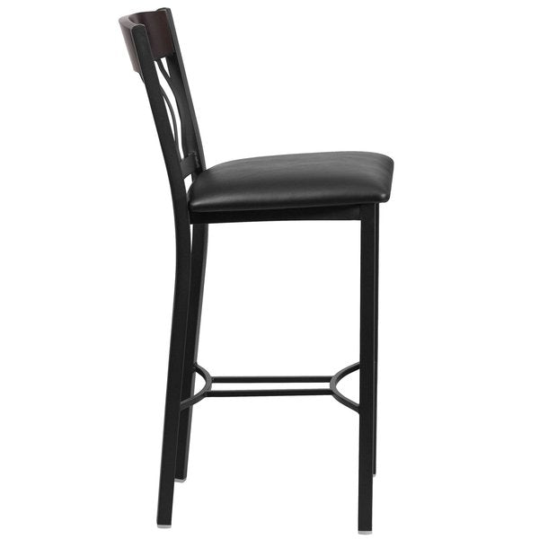Vertical Stool, Blk/Natural, Blk Vnyl Sea
