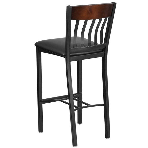 Vertical Stool, Blk/Natural, Blk Vnyl Sea