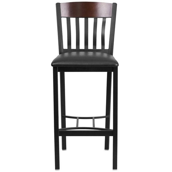 Vertical Stool, Blk/Natural, Blk Vnyl Sea