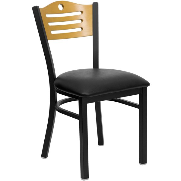BlackRestaurant Chair, 21-1/2