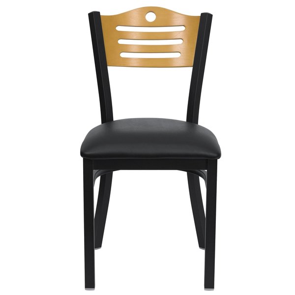 BlackRestaurant Chair, 21-1/2