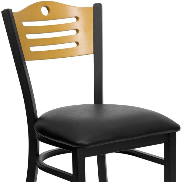 BlackRestaurant Chair, 21-1/2