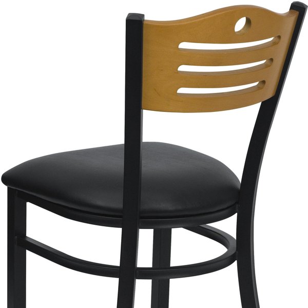 BlackRestaurant Chair, 21-1/2