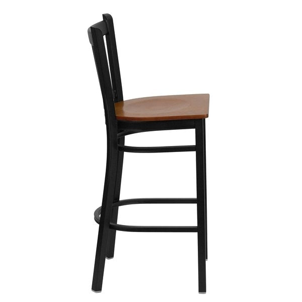 Restaurant Stool, Vertical Back, Chy Seat