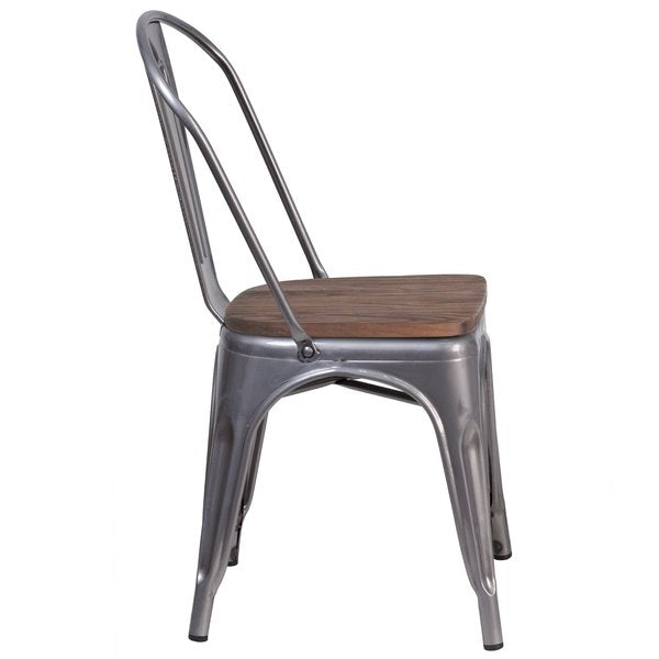 Clear Metal Stack Chair