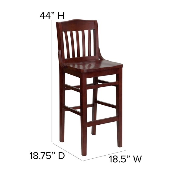Barstool, Mahogany Wood