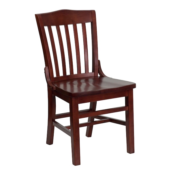 Dining Chair, School House Back, Mah Wood