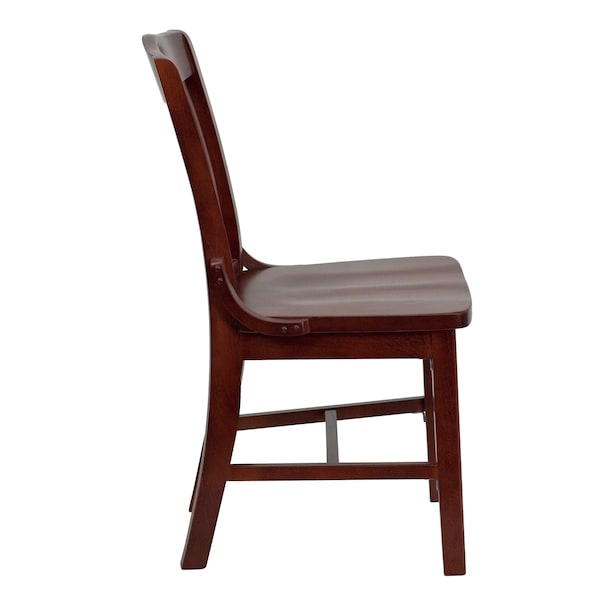 Dining Chair, School House Back, Mah Wood