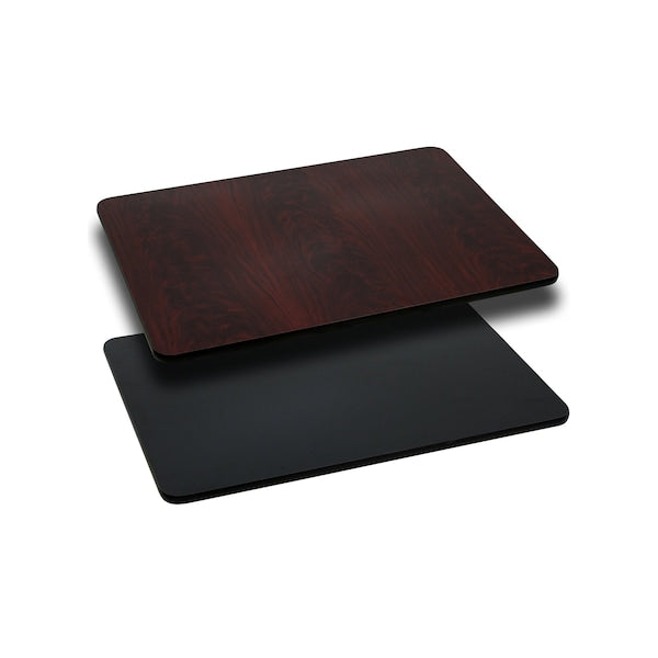 Black/Mahogany Reversible Top, 24