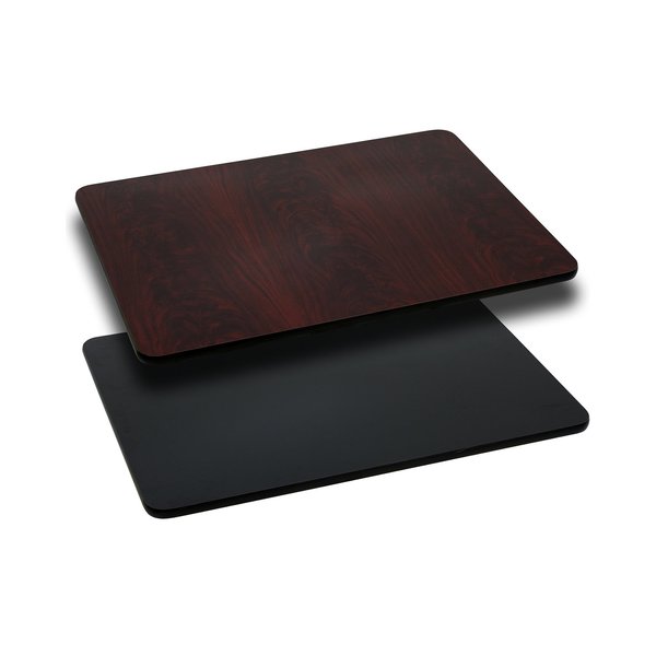 Black/Mahogany Reversible Top, 24